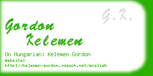 gordon kelemen business card